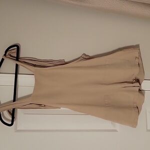 Beige Women's Shorts Jumpsuit